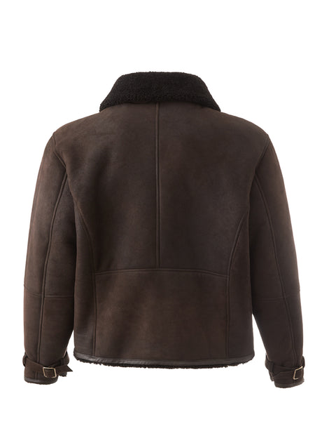 Lardini Aviator Style Jacket Brown - Men's