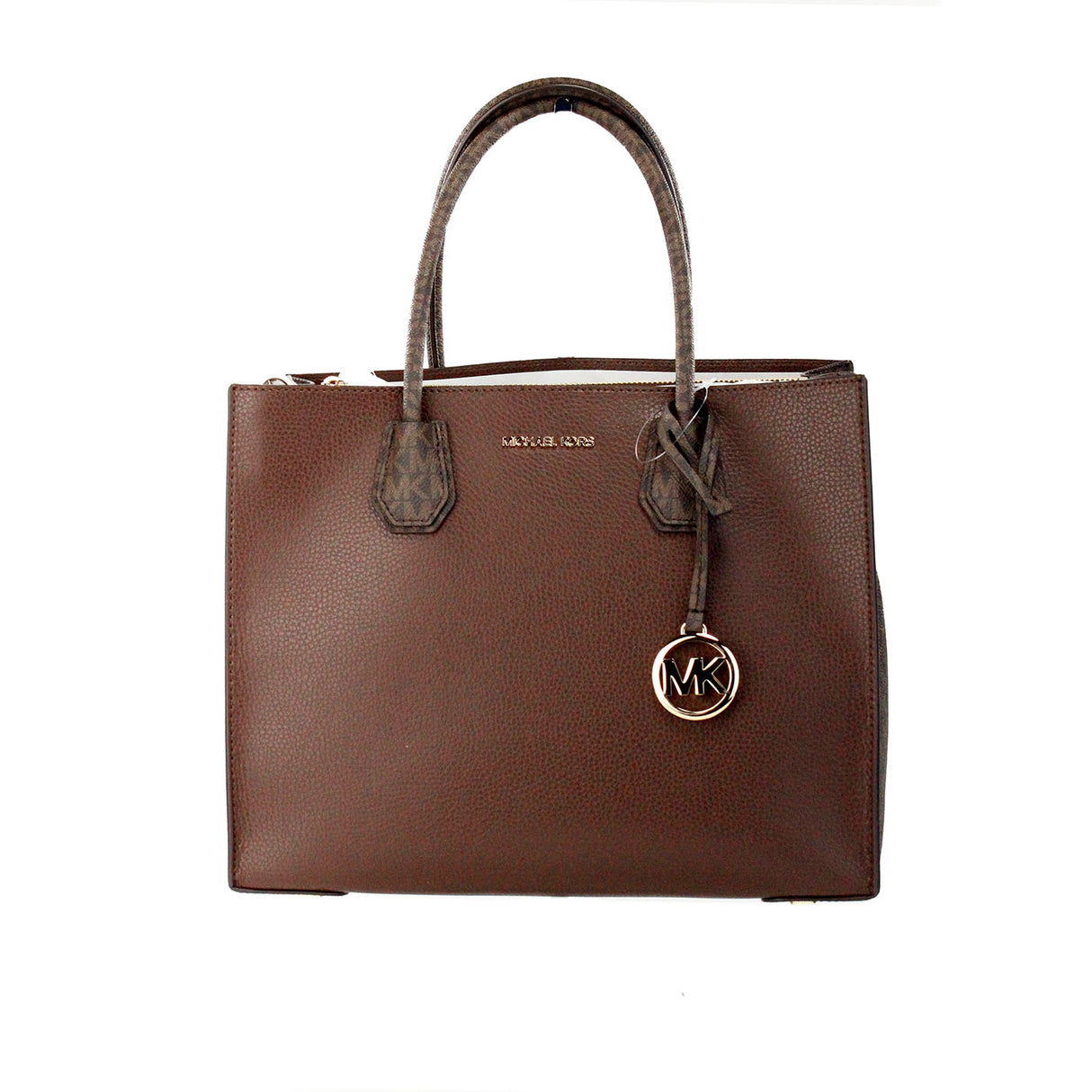 Michael Kors Mercer Grand sac à bandoulière en cuir moka en PVC 