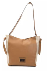 Pompei Donatella Brown Leather Shoulder Bag