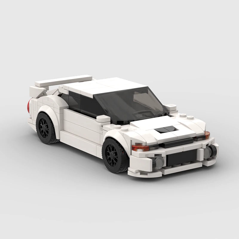 8-Compartment Building Block Car Set