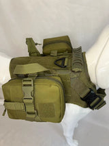 Outdoor Multifunctional Dog Vest with Water Bottle Pouch