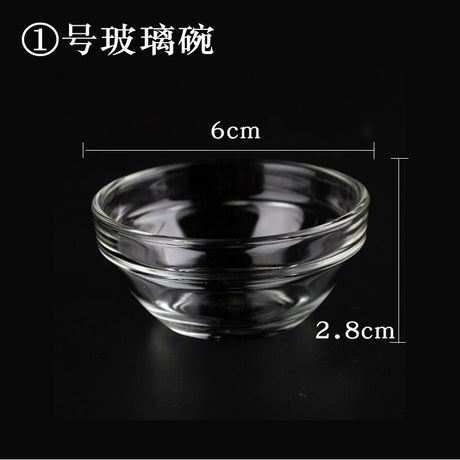 High Transparency Glass Bowls Set for Beauty Salon Tools