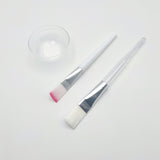 Transparent Mask Bowl Set with Soft Brush (Approx. 6CM)
