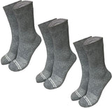 Armor Wool Merino Wool Hiking Socks Crew Length Thermal & Moisture Wicking Hiking Socks for Men & Women 3-Pack Outdoor (US Alpha Medium Regular Regular Gray)