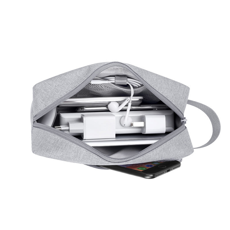 Power Bank and Headset Storage Bag with Data Cable