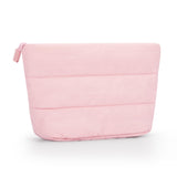 Twofold Travel Makeup Bag Waterproof Toiletry Cosmetic Bag for Women Cute Makeup Organizer Versatile Zipper Pouch Pink