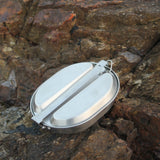 Stainless Steel 304 Round Lunch Box for Outdoor Camping