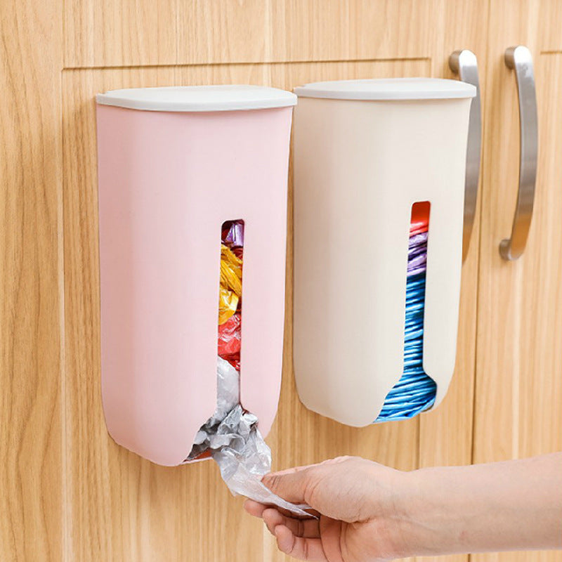 Wall-Mounted Kitchen Organizer for Trash Bag Storage