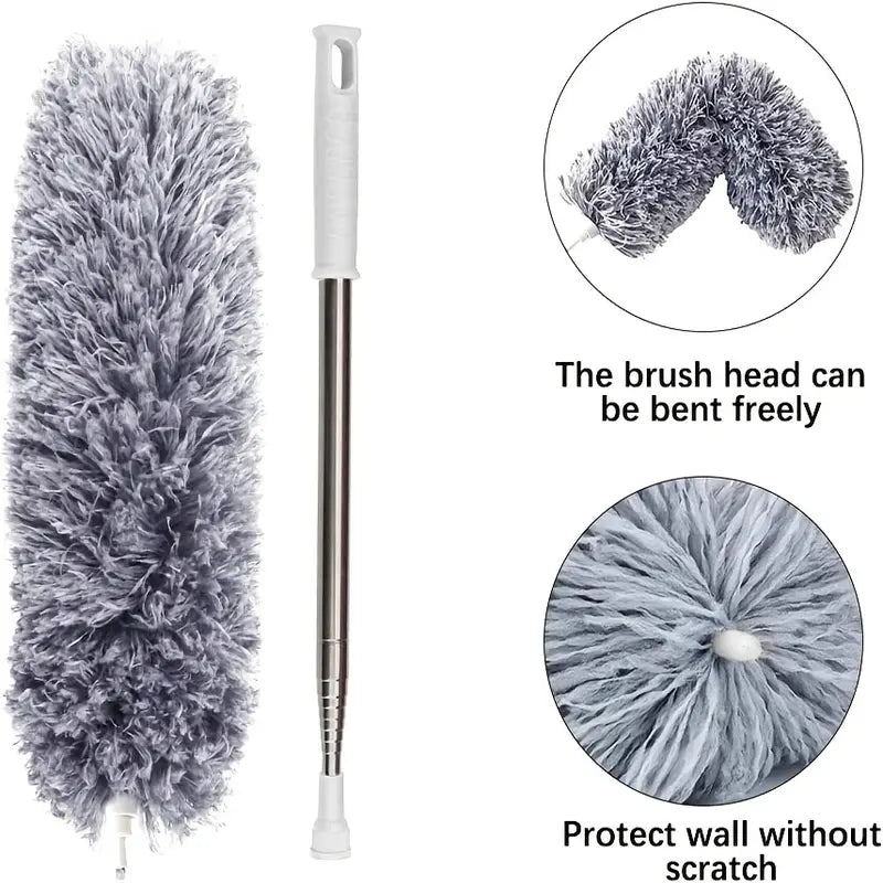 Microfiber Duster 100-Inch Extendable with Flexible Head