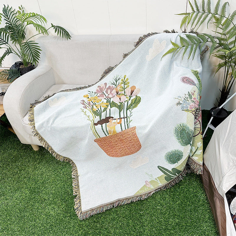 Bohemian Outdoor Camping Blanket and Picnic Mat