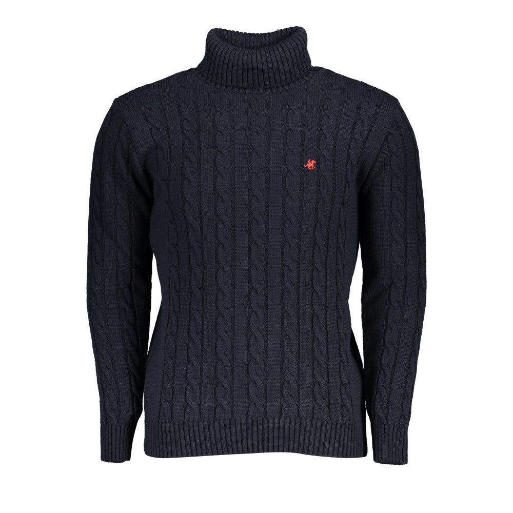 U.S. Grand Polo Sweater Turtle Neck Navy Blue - Men's