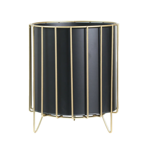 Nordic Style Iron Planter with Gold Trim (Large)