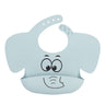 Baby Silicone Elephant Printed Bibs and Sucker Plates Set