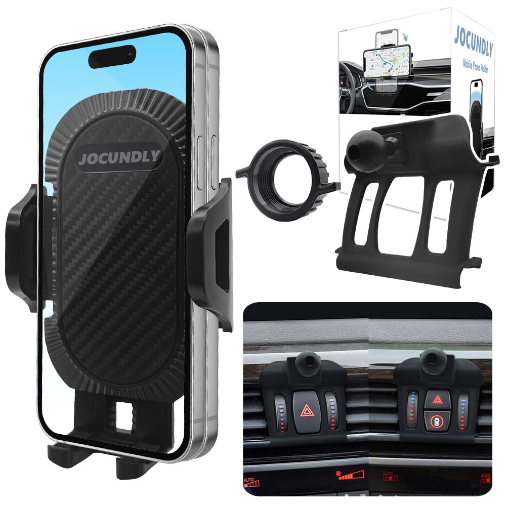 JOCUNDLY Car Phone Mount 2014-2018 BMW X5 and 2015-2019 BMW X6 [Thick Case Friendly] Mobile Phone Holder Cell Navigation Bracket Air Vent Auto Accessories Cradles All Phones (BMW-X5-14-18)