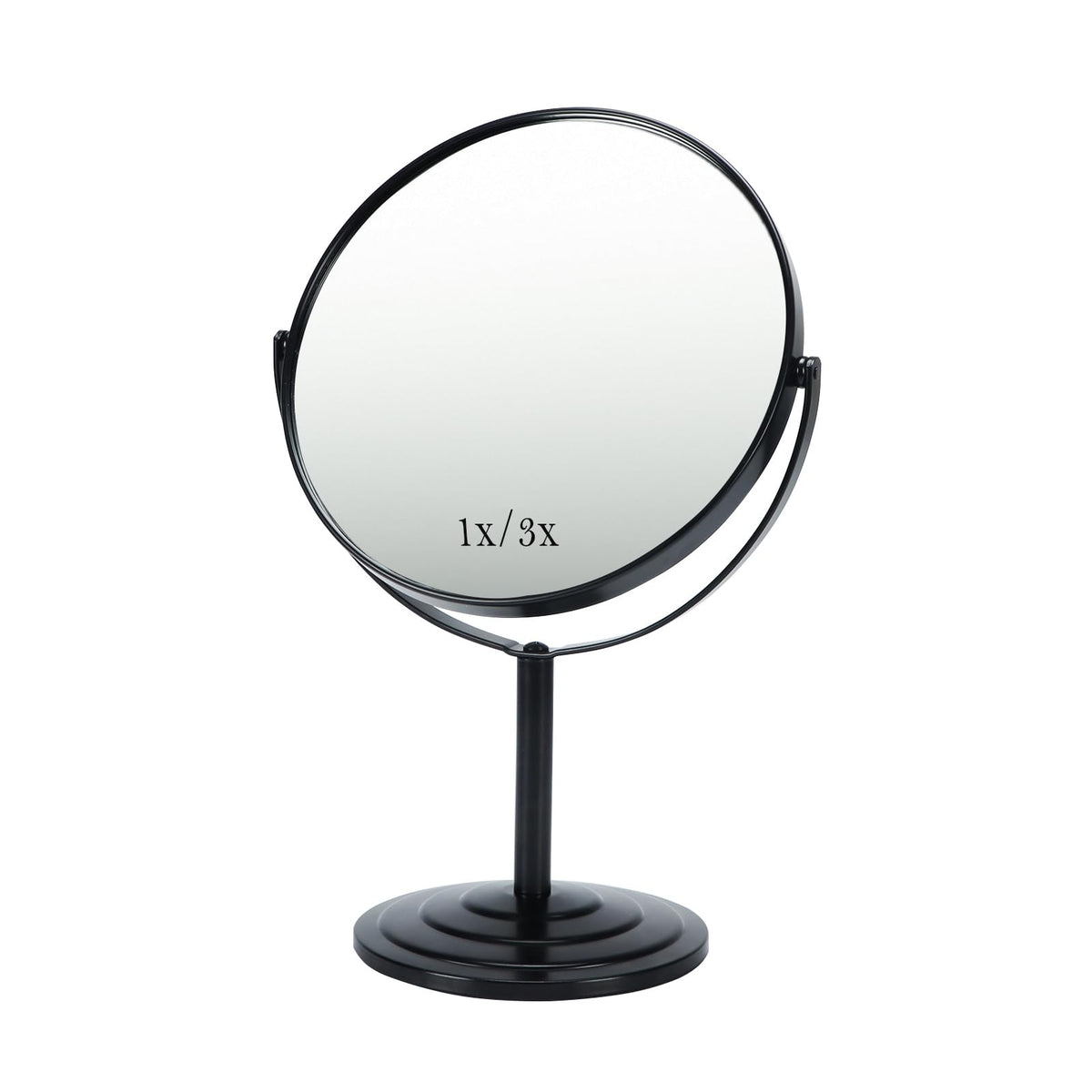 Schliersee 3X Magnifying Vanity Makeup Mirror Double Sided 7 Inch 1X/3X Magnification Tabletop Mirror Black