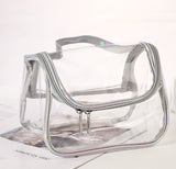 Large Waterproof Transparent Toiletry Makeup Bag with Handle
