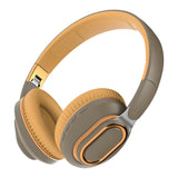 E-SHIDAI Portable Wireless Headphones - Foldable Lightweight Over-Ear Headphones Ergonomically Designed Bluetooth Headphones Soft and Comfortable for Office School Travel Sports(Maroon Green)