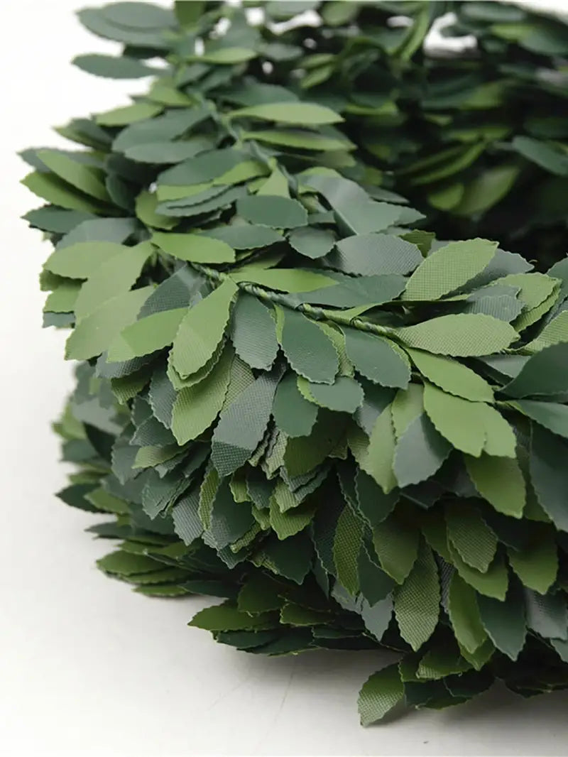 22.96ft Artificial Green Leaves Garland for Home Decor