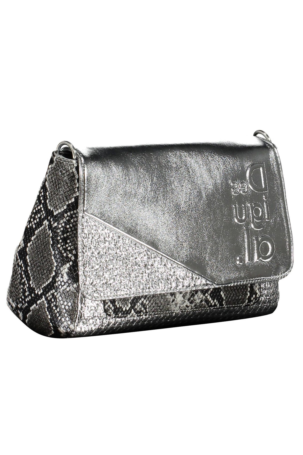 Desigual Silver Polyethylene Women Handbag