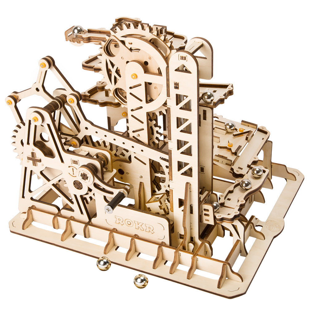 3D Wooden Puzzle Toy - Educational Mechanical Model