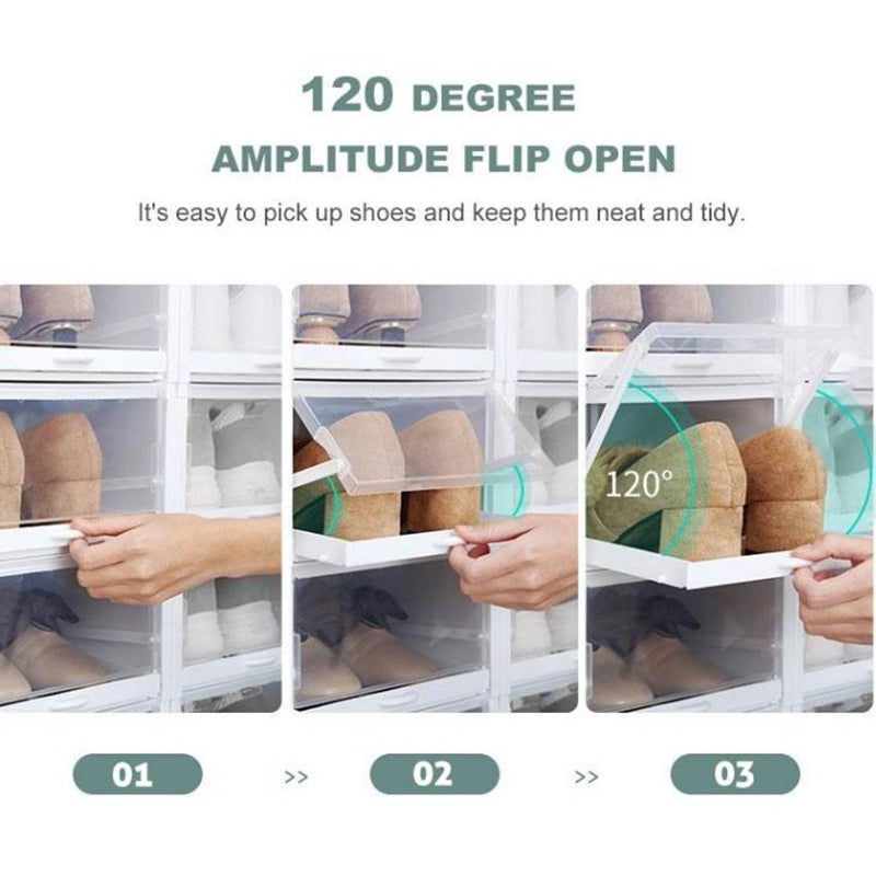 "Sliding Shoe Storage Box - Organizer for Footwear"
