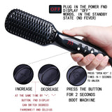 Hair Straightening Brush and Tool Set