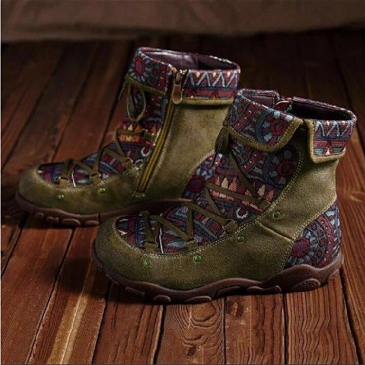 Plus Size Women's Winter Flat Short Boots