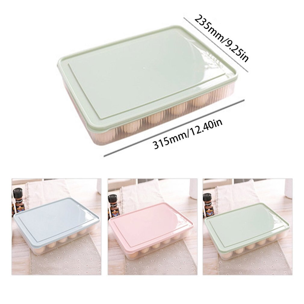 Transparent Plastic Egg Storage Box for Refrigerator
