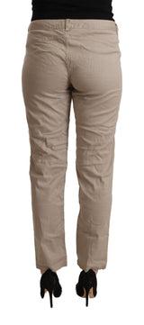 Acht Beige Mid Waist Tapered Pants