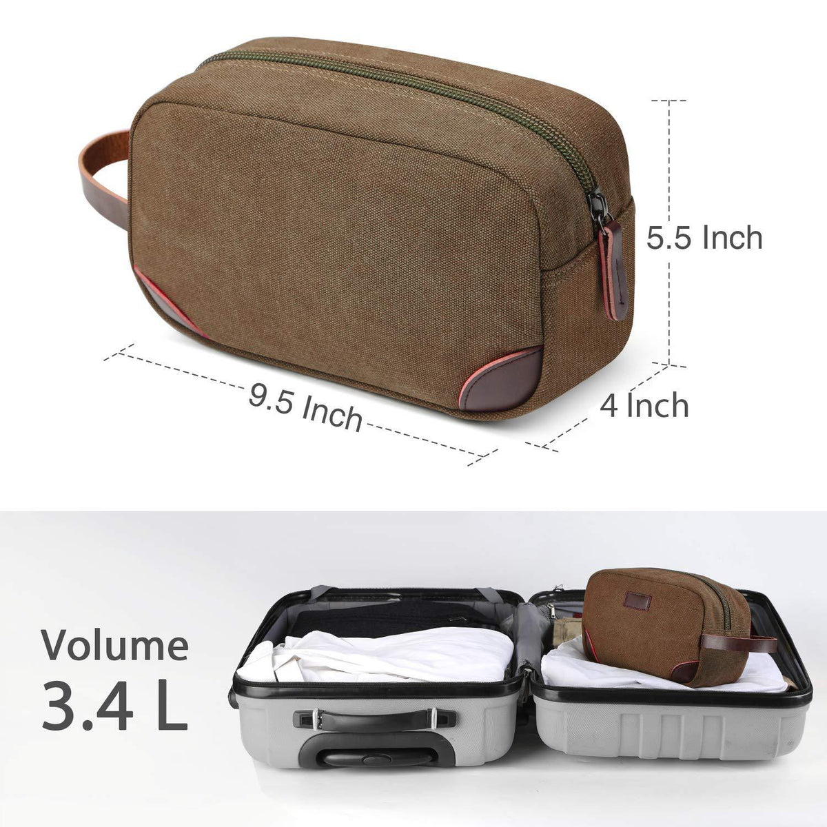 Travel Organizer Bag, Portable Coin & Toiletry Pouch