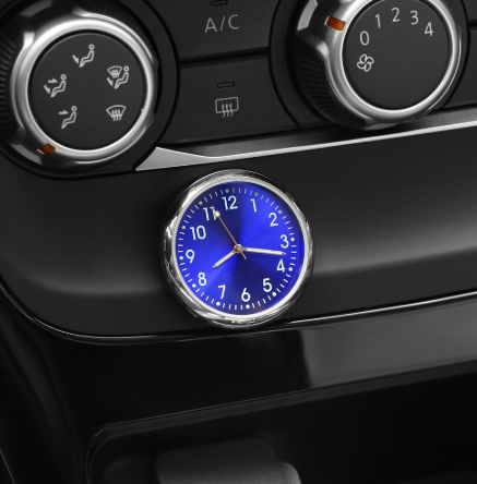 Car Adhesive Clock, Minimalist Dial, Quartz Timepiece