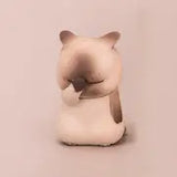 Cute Facepalm Cat Figurine for Desk and Home Decor