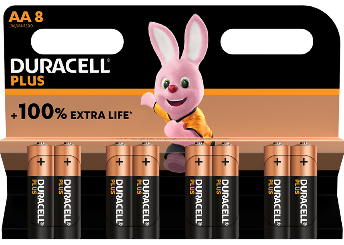 Duracell Alkaline Simply AA 8pcs Batteries