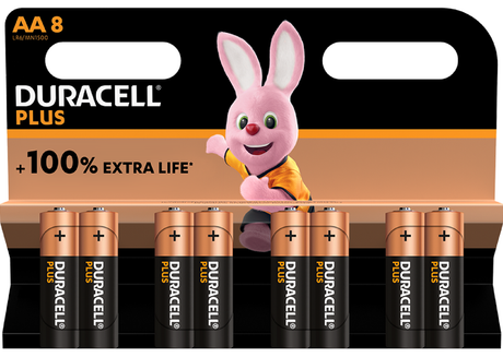 Duracell Alkaline Simply AA 8pcs Batteries