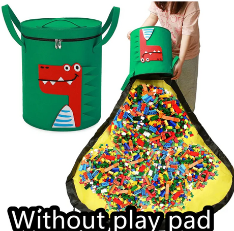 Felt Storage Bag Toy Play Mat 2 In 1 Pull Rope