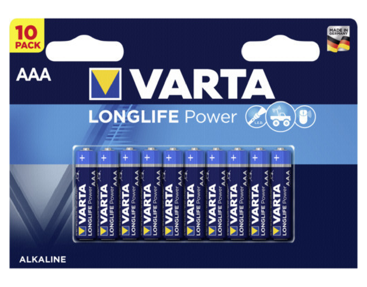 Varta Alkaline AAA 10pcs Longlife Power