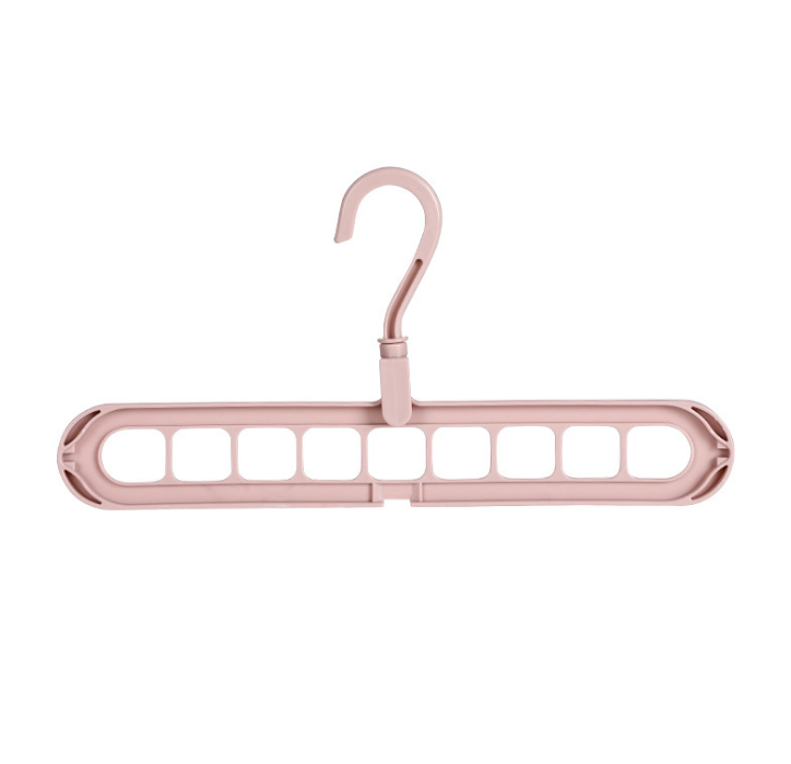 Multi-Functional Nine-Hole Clothes Hanger for Storage