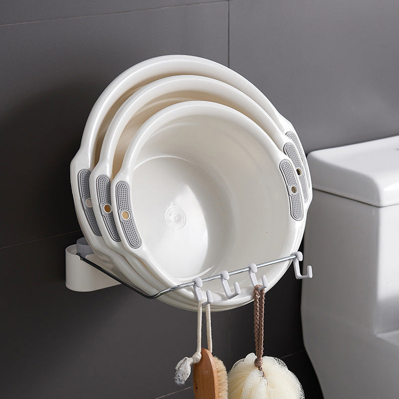 Wall-Mounted Basin Storage Rack for Bathroom