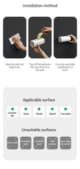 FaSoLa Kitchen Garbage Bag Storage Box - No Punching Needed