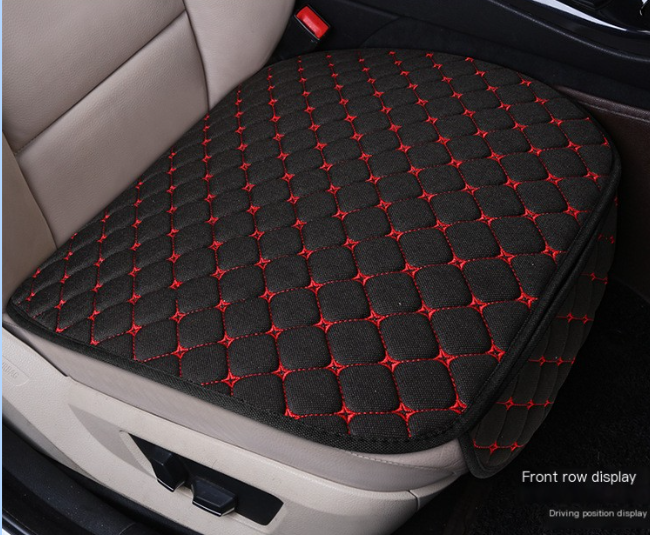 Car Seat Cushion Set, Universal Linen with Backrest