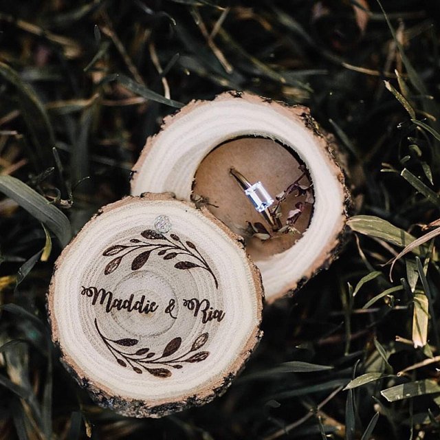 Wooden Ring Box and Jewelry Organizer