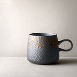 Black Vintage Handmade Ceramic Coffee Mug for Home
