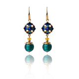 Artisan Cloisonné Glass Earrings - Ethnic Style Accessory