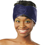 DONNA Argan Mesh Hair Wrap for Women - Black 1pc Silk Wrap (NAVY)