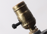 Industrial Pipe Table Lamp for Home or Bar Decor