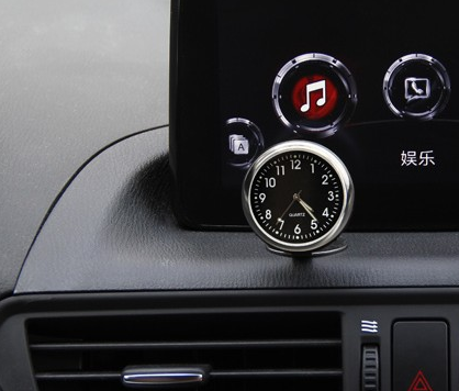 Car Temperature and Mini Clock with Night Glow Feature