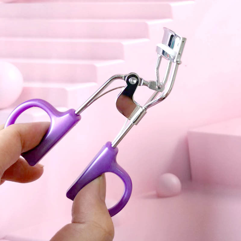 New Eyelash Curler with Wide Angle D-Handle Tweezers