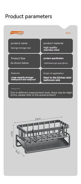 Multi-Functional Kitchen Sink Storage & Drainage Rack