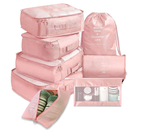 8-Piece Luggage Organizer Set for Travel Storage