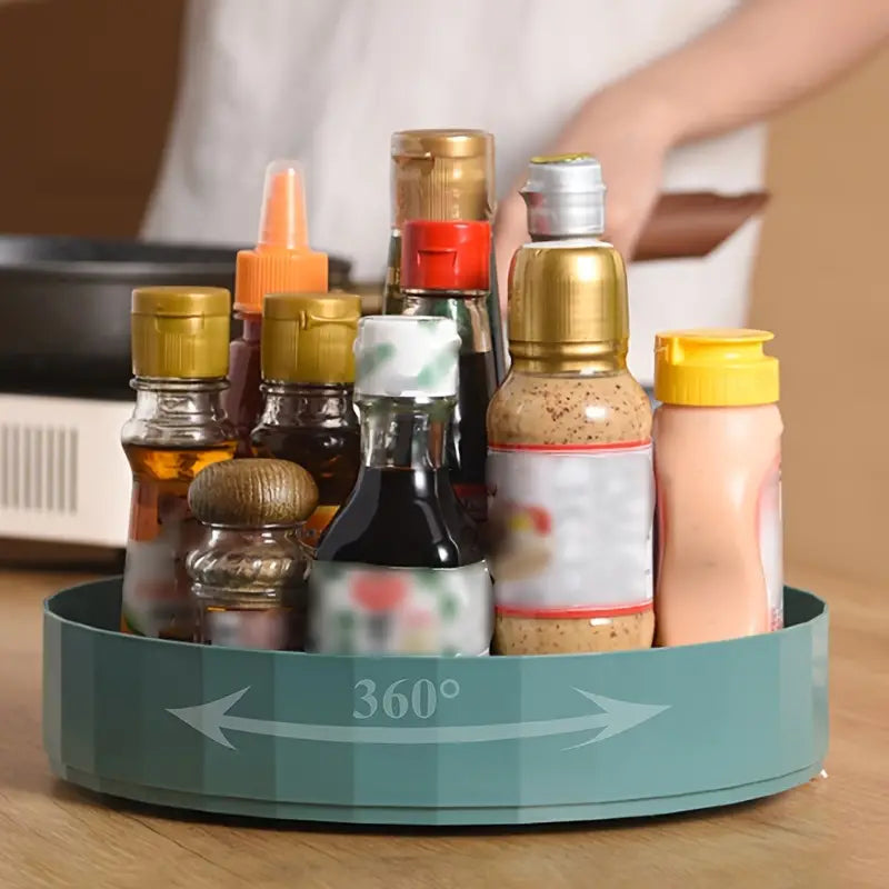 Rotatable Kitchen Storage Rack for Salt and Sauce